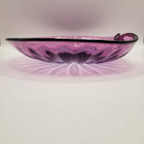 Alfredo Barbini 1965 Catalogue Art Glass Bowl MCM Collectables Murano Purple - Picture 5 of 10